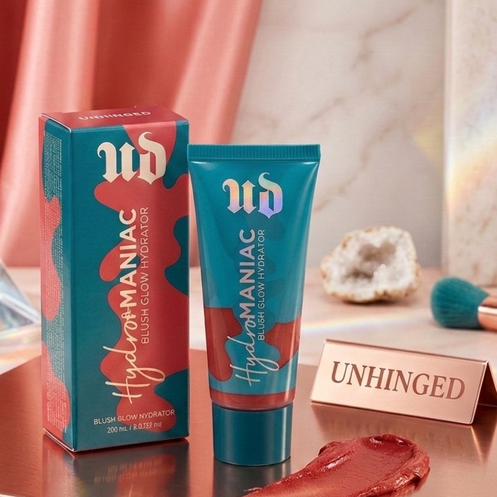 NEW IN BOX Urban Decay Hydromaniac Dewy Liquid Blush - Unhinged ULTRA HYDRATING - Picture 2 of 8